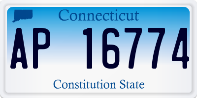 CT license plate AP16774