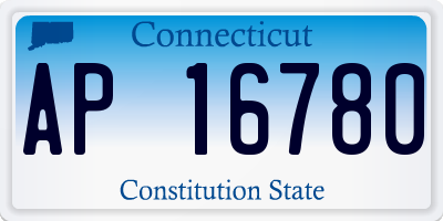 CT license plate AP16780