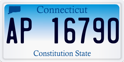CT license plate AP16790