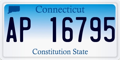 CT license plate AP16795