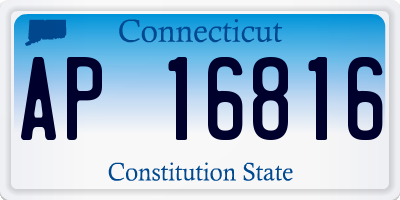 CT license plate AP16816
