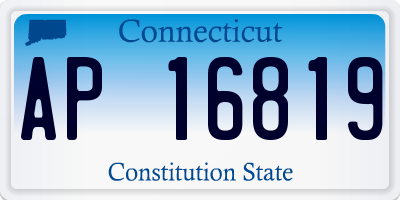 CT license plate AP16819