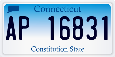 CT license plate AP16831