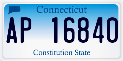 CT license plate AP16840
