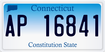 CT license plate AP16841