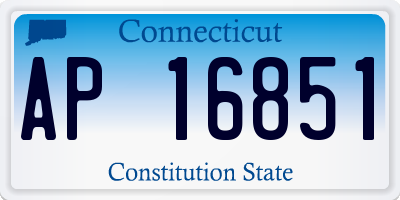 CT license plate AP16851