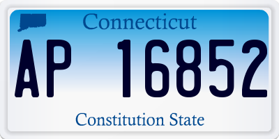 CT license plate AP16852