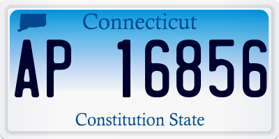 CT license plate AP16856