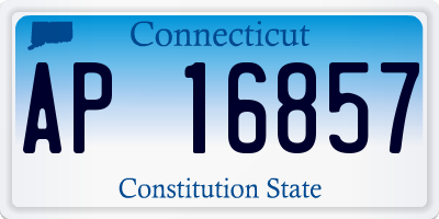 CT license plate AP16857