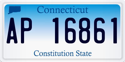 CT license plate AP16861