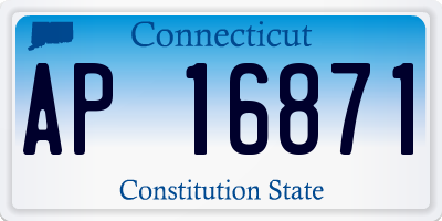CT license plate AP16871