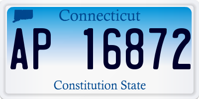 CT license plate AP16872
