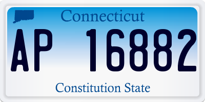 CT license plate AP16882