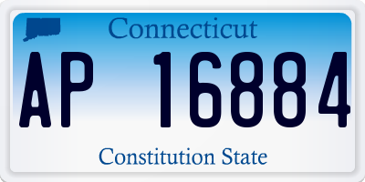 CT license plate AP16884
