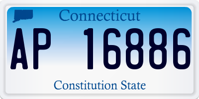 CT license plate AP16886