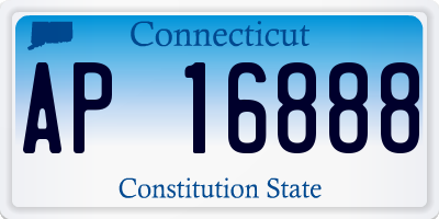 CT license plate AP16888