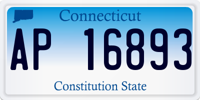 CT license plate AP16893