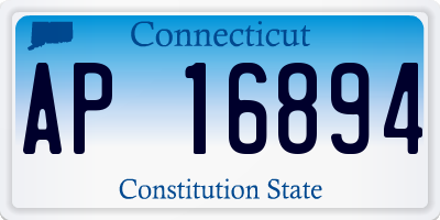 CT license plate AP16894