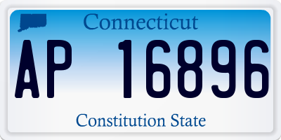 CT license plate AP16896