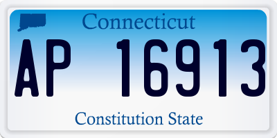 CT license plate AP16913