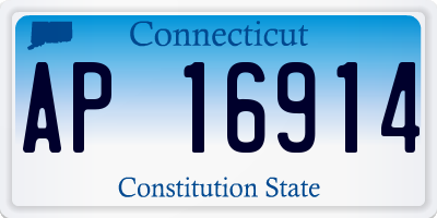 CT license plate AP16914