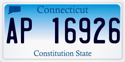 CT license plate AP16926