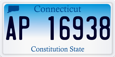 CT license plate AP16938