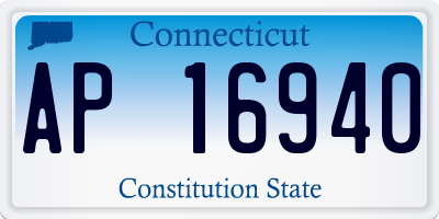 CT license plate AP16940