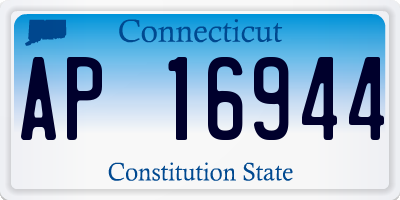 CT license plate AP16944