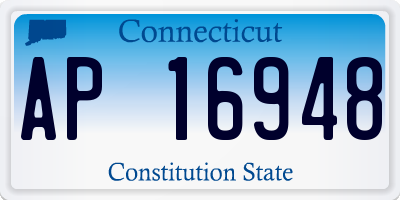 CT license plate AP16948