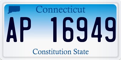 CT license plate AP16949