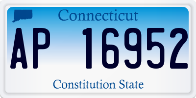CT license plate AP16952