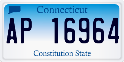 CT license plate AP16964