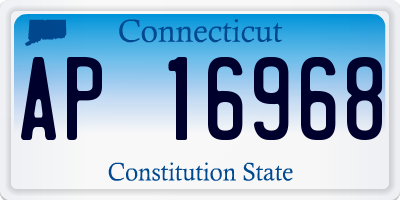 CT license plate AP16968