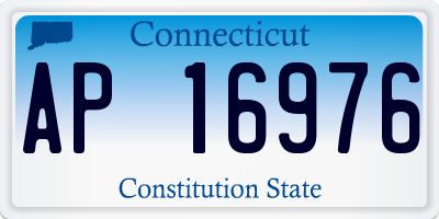 CT license plate AP16976