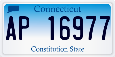 CT license plate AP16977