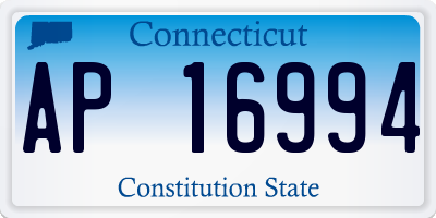 CT license plate AP16994