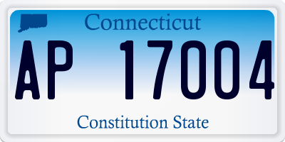 CT license plate AP17004