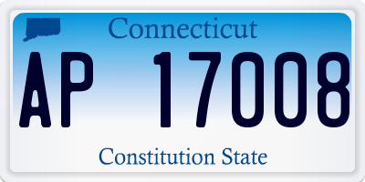CT license plate AP17008