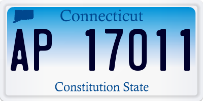 CT license plate AP17011