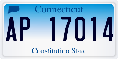 CT license plate AP17014