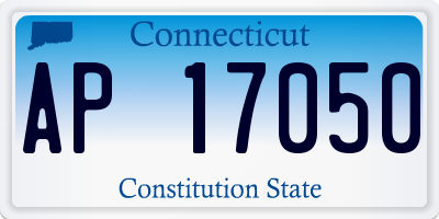 CT license plate AP17050