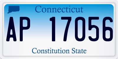 CT license plate AP17056
