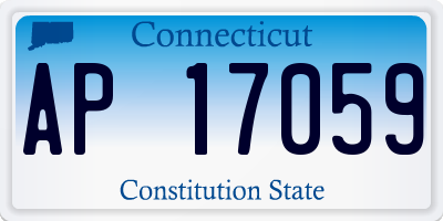 CT license plate AP17059