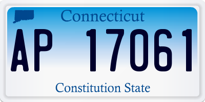 CT license plate AP17061