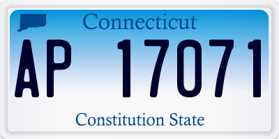 CT license plate AP17071