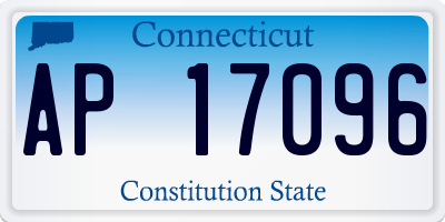 CT license plate AP17096