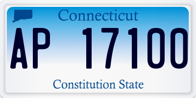 CT license plate AP17100