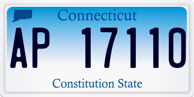 CT license plate AP17110