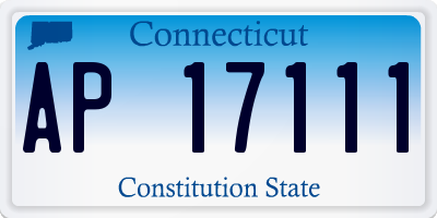 CT license plate AP17111